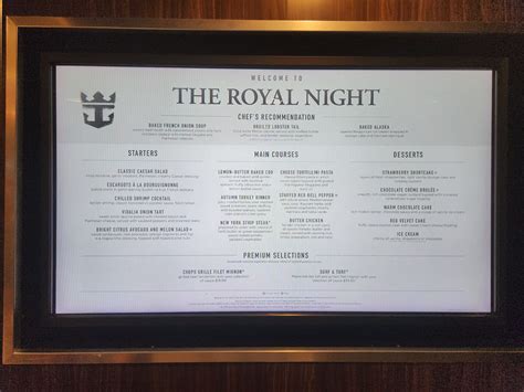 Royal Caribbean Anthem of the Seas Photos Browse over 5,456 expert photos and member pictures of the Royal Caribbean Anthem of the Seas cruise ship. . Anthem of the seas main dining room menus 2022